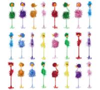 Penne divertenti a forma di struzzo, 24 penne a sfera con fenicottero, per Natale, Pasqua, compleanno, divertenti penne a sfera in plastica