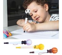 Penne Divertenti | Penne Novità Per Il Basket Penna A Sfera Rimbalzante | Penna Da Scrittura Fissa, Giocattoli Da Trucco, Penna A Inchiostro Gel Rimbalzante Creativa Per Bambini, Scuola, Studenti