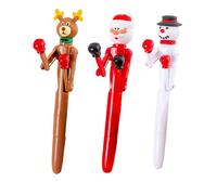 Penne divertenti per boxe, Halloween, a sfera, a forma di zucca, vampiro, zombie, carine, Babbo Natale, pupazzi di neve, 3 pezzi (B)