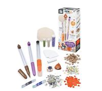 Penne DIY Poop - Kit creativo 2 penne cancellabili + 1 evidenziatore da personalizzare - decorazioni e figure incluse - a partire dai 6 anni - BUKI FRANCE - FK023
