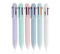 Penne Gadget Compleanno Bambini Regalini, 6 Pezzi, Penne a Sfera Retrattili 6-in-1, Penne Regalini Fine Festa Compleanno Multicolore Bambini Gadget, Penna a Sfera Ideali per Ufficio, Scuola, Studenti