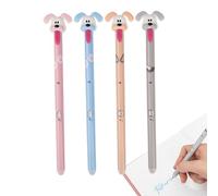 Penne gel cancellabili - Penne che cancellano | | Ergonomico attrito 0,5 mm | Scrittura a mano con gomme all'estremità | 4 penne cancellabili per studio, lavoro, riunioni, vita quotidiana