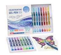 Penne Gel Colorate Per Scrapbooking - Punta Fine Da 1 Mm, Cancelleria Scolastica, Per Diario | Strumento Per Libri Da Colorare Per Artisti, Biblioteca Di Classe, Da Utilizzare Per La Scrittura