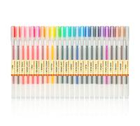 Penne Gel Colorate Set,0,5mm 24 Ricariche per Adulti per Colorare Libri da Disegno, Graffitti, Libri da schizzi, Diario Decorazione