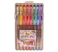Penne gel glitter 8pz profumate Unicorno
