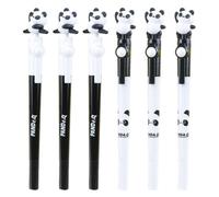 Penne Gel Panda Da 6 Pezzi, Penne Di Decompressione, Simpatici Articoli Di Cancelleria A Forma Di Cartone Animato, Penne Gel Interessanti, Forniture Per Studenti