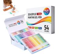 Penne Gel Per Colorare | Pennarelli Da Disegno Retrattili Per Tessuto Con Punta Da 1,0 Mm | Set Di Penne Per Pittura Gel | Per La Casa, La Scuola, Lavoretti, Schizzi, Diari, Scritti, Disegni, Scaraboc
