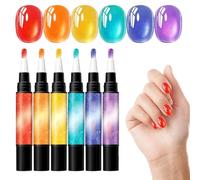 Penne Gel per le Unghie 6 Pezzi Manicure Asciugatura Rapida