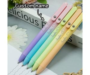 Penne gel personalizzate con nome, penne per insegnanti personalizzate, penne a sfera personalizzabili, penne Writech personalizzabili a gradiente, regali di compleanno, regali per la Festa dell'Inseg