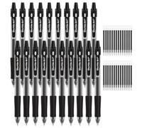 Penne Gel, Shuttle Art 48 Pezzi Penne a Sfera Roller con Inchiostro a Gel Nero