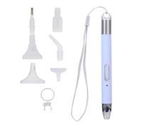 Penne Gem Art - Penna Per Unghie A Forma Di Vaso Di Fiori | 3x Penne Per Accessori Per Gemme Artistiche Con Vassoio Per Gemme E Argilla Colla, 2 Modalità Di Luce Penna Per Pittura A Punti Pena Lumino