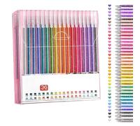Penne Implementarch, set di penne a inchiostro gel con glitter iridescenti, design ergonomico e scrittura fluida, for disegnare, scarabocchiare, fare lavoretti e prendere appunti(36set)