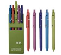 Penne In Gel Di Colore Retrattile - Penna Sottile Borse A Penna | Pensi Rollerball Asciugatura Rapida, Penne In Gel A Punto Fine