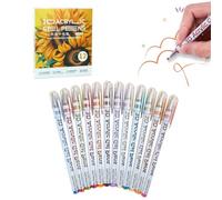 Penne in gel per vernice acrilica - Marcatori artistici a base d'acqua | Strumenti per il disegno artigianale | Set di forniture per la colorazione multi-superficie, Strumento di scrittura di