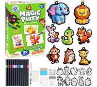 Penne magiche 3D con bolle gonfie, per pittura e artigianato per bambini | Magic Puffy Art - Penne per pittura a forma di popcorn con texture in schiuma, kit per riempire la calza di Natale