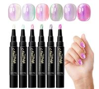 Penne Nail Design Gel A Base D'Acqua 6 Colori