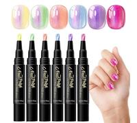 Penne Nail Design Strumenti Per Manicure A Base D'Acqua 6 Colori