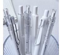 Penne neutre semplici con inchiostro nero da 0,5 mm, con alto valore estetico e asciugatura rapida, in confezione da 6 per la scrittura e la risoluzione di problemi degli studenti Tagli UnicaABS