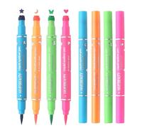 Penne per eyeliner liquido - Kit per eyeliner impermeabile, penna a forma di 4 pezzi | Strumento di design a stella di cuore, lunga - applicatore per trucco per feste, veloce creazione di stencil