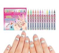 Penne per il Disegno Unghie Marcatori Manicure ad Asciugatura Rapida 12