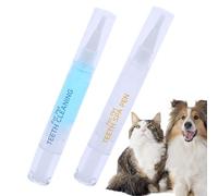 Penne per la pulizia della penna, Brightening Cleaning Pen Repairing Toothbrush Tool, Brightening Cleaning Pen Best Pet Toothbrush Pen for Fresh Breath and Natural Teeth Cleaning in Pets pet