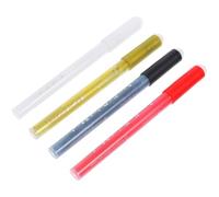 Penne per Nail Art 4 Pezzi in Pp per Disegno Manicure | Fluido, Leggere e Impugnatura Comoda, Uso per Pratica Unghie e Disegno su Tessuto