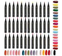 Penne per smalto Polishey nel Regno Unito | Penne per smalto per unghie da 6 pezzi | Set di penne per smalto gel 3-in-1 | Smalto per unghie gel -e Step ad asciugatura rapida a 36 colori