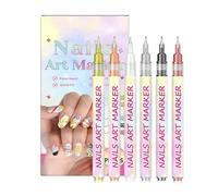 Penne Per Unghie Kit Di Marcatori Per Disegno Unghie Con 6 Colori