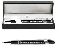 Penne personalizzate con nome inciso gratuitamente, penne a sfera con stilo, logo e messaggio, regali personalizzati per affari, laurea, matrimonio, compleanno - inchiostro nero