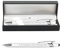 Penne personalizzate con nome inciso gratuitamente, penne a sfera con stilo, logo e messaggio, regali personalizzati per affari, laurea, matrimonio, compleanno - inchiostro nero