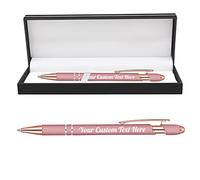 Penne personalizzate con nome inciso gratuitamente, penne a sfera con stilo, logo e messaggio, regali personalizzati per affari, laurea, matrimonio, compleanno - inchiostro nero