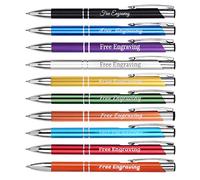 Penne Personalizzate con Nome Inciso Penne a Sfera Personalizzabili Regalo per Matrimonio Compleanno Natale La Laurea Ufficio Commerciale (Multicolore)