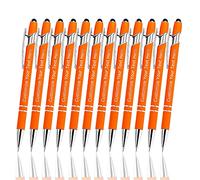 Penne Personalizzate con Nome, Penne a Sfera Personalizzabile con Incisione Nome Logo Messaggio, 12 Pezzi Metallo Soft Touch Penna Personalizzata per Compleanni, Laurea, Anniversari(Inchiostro Nero)