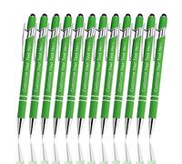 Penne Personalizzate con Nome, Penne a Sfera Personalizzabile con Incisione Nome Logo Messaggio, 12 Pezzi Metallo Soft Touch Penna Personalizzata per Compleanni, Laurea, Anniversari(Inchiostro Nero)