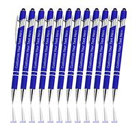 Penne Personalizzate con Nome, Penne a Sfera Personalizzabile con Incisione Nome Logo Messaggio, 12 Pezzi Metallo Soft Touch Penna Personalizzata per Compleanni, Laurea, Anniversari(Inchiostro Nero)