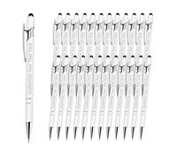 Penne Personalizzate con Nome, Penne a Sfera Personalizzabile con Incisione Nome Logo Messaggio, 24 Pezzi Metallo Soft Touch Penna Personalizzata per Compleanni, Laurea, Anniversari(Inchiostro Nero)