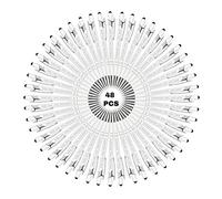 Penne Personalizzate con Nome, Penne a Sfera Personalizzabile con Incisione Nome Logo Messaggio, 48 Pezzi Metallo Soft Touch Penna Personalizzata per Compleanni, Laurea, Anniversari(Inchiostro Nero)