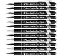 Penne Personalizzate con Nome,Penne Personalizzate Touch Scritta per Uomo,Donna,Ufficio,Laurea,Nome Personalizzato Inciso,Logo,Messaggio,Penne a sfera,Inchiostro Nero,12 Penne Assortita