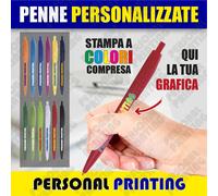 PENNE personalizzate con stampa colori LOGO gadget promo pubblicità aziendale M2