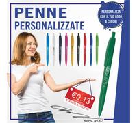 Penne Personalizzate stampa colori gadget personalizzata lotto 50 100 200 PD480