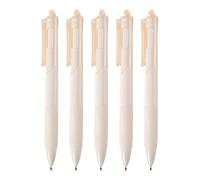 Penne retrattili Penne Nere | 5 Pz Eleganti Penne Per Firma Commerciale 0.5mm - Penne Da Studio Portatili Per Studenti Punta Media Cancelleria Ragazzi Ragazzi Ragazze