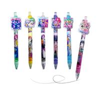 Penne roller a inchiostro gel, Penna cancellabile Squadra delle Cacciatrici di Streghe 6 PCS (A)