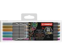 Penne Stabilo 68 Premium Punta Di Feltro Fineliner 1.0mm Colori Metallici