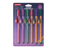 Penne Stabilo K-Pop Demon Hunters Set 3 Pen 68 e 3 Point 88 con Ciondoli K-Pop