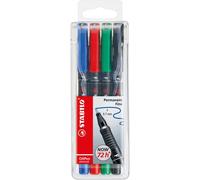 Pennarelli OHPen 842 universal permanente - punta fine 0,7mm - astuccio 4 colori - Stabilo Quantita min. 1