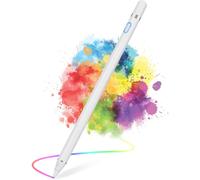 Penne stilo per schermi touch, penna stilo attiva con punta super fine e precisa, stilo universale per iPad (cappuccio magnetico, ricarica rapida)