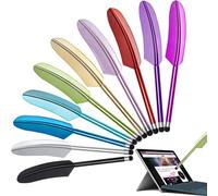 Penne Stilo per Touchscreen,0x Stilo Capacitivo con Puntina a Piuma per Tutti i Tablet (iPad/Kindle) e Smartphone | Alta Sensibilità