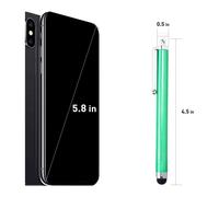 Penne stilo universali per schermi touch, punte morbide che prevengono i graffi e garantiscono la resistenza alle impronte digitali, clip facile da