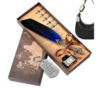 Penne stilografiche - Set di inchiostri per spolette vintage, penna a immersione ad asciugatura rapida con scrittura, elegante strumento per calligrafia | Regalo classico di cancelleria da dise