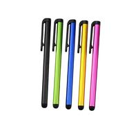 Penne Touch Capacitive in Alluminio 5 Pezzi per Tablet e Smartphone | Punta Liscia in Gomma, Scrittura Naturale, Alta Sensibilità, Riduce Errori di Digitazione, Finitura Lucida alla Moda